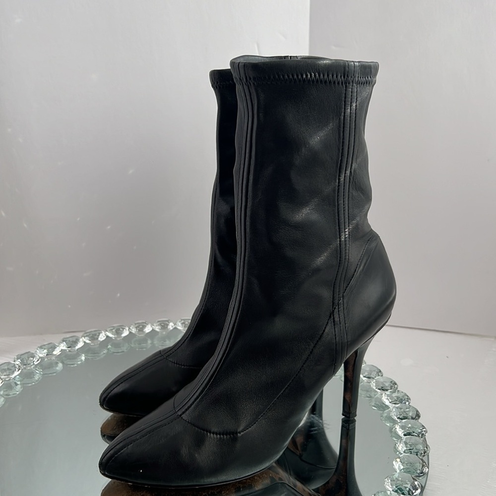 DOLCE & Gabbana black Stretch leather jersey ankle boots size 41 - Picture 7 of 17